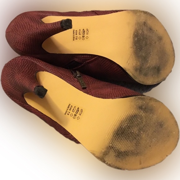 Michael Antonio Plum Lia Snake Bootie Size 7.5 - Picture 6 of 6